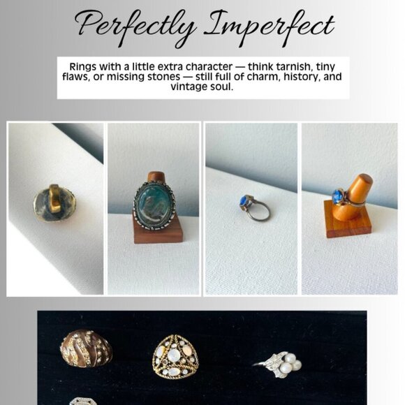 Vintage Mystery Ring Bundle – Choose Your Aesthetic Style - Picture 9 of 10